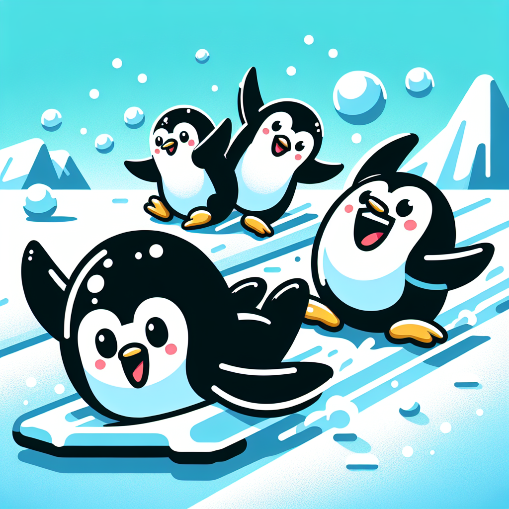 Penguin's Polar Playground Paint By Numbers