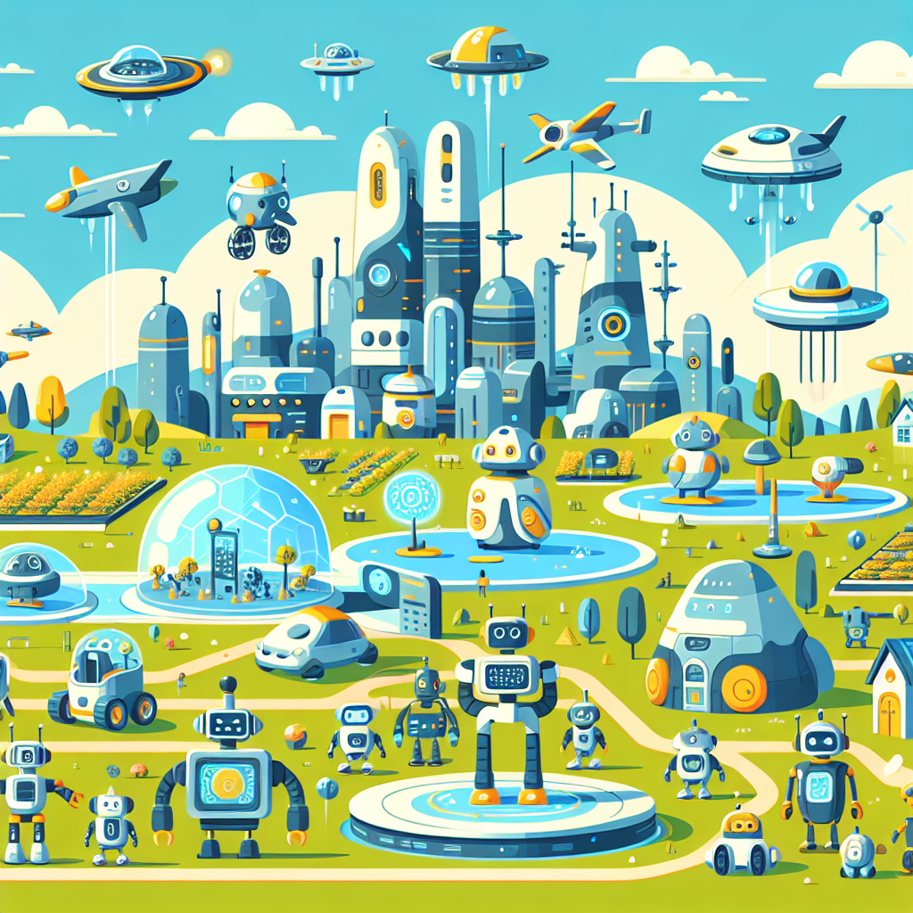 Robotic World Of Tomorrow Paint By Color