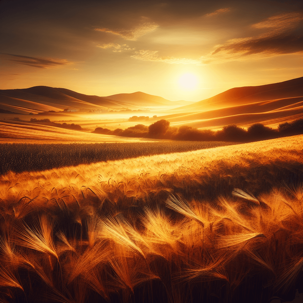 Countryside Sunset Tranquility Paint By Number