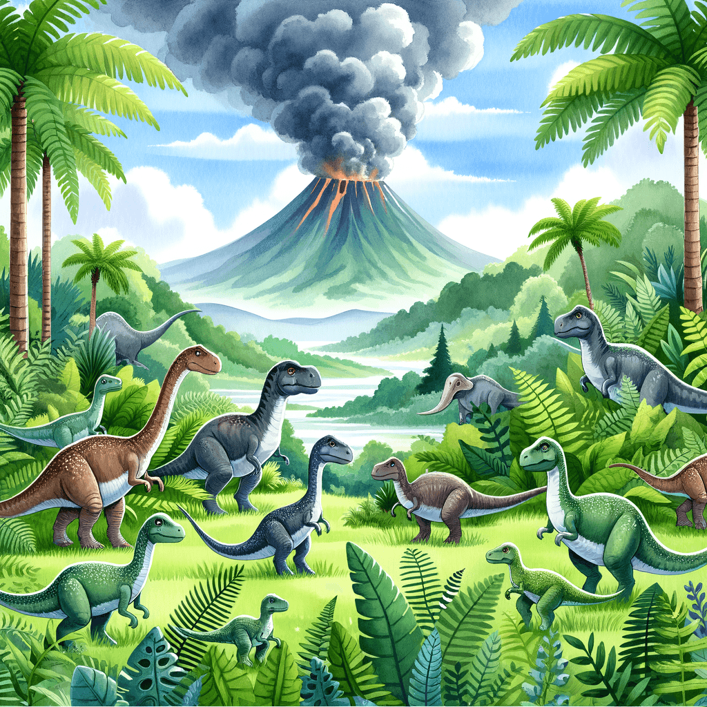 Dinosaur Jungle Safari Painting By Numbers Kit