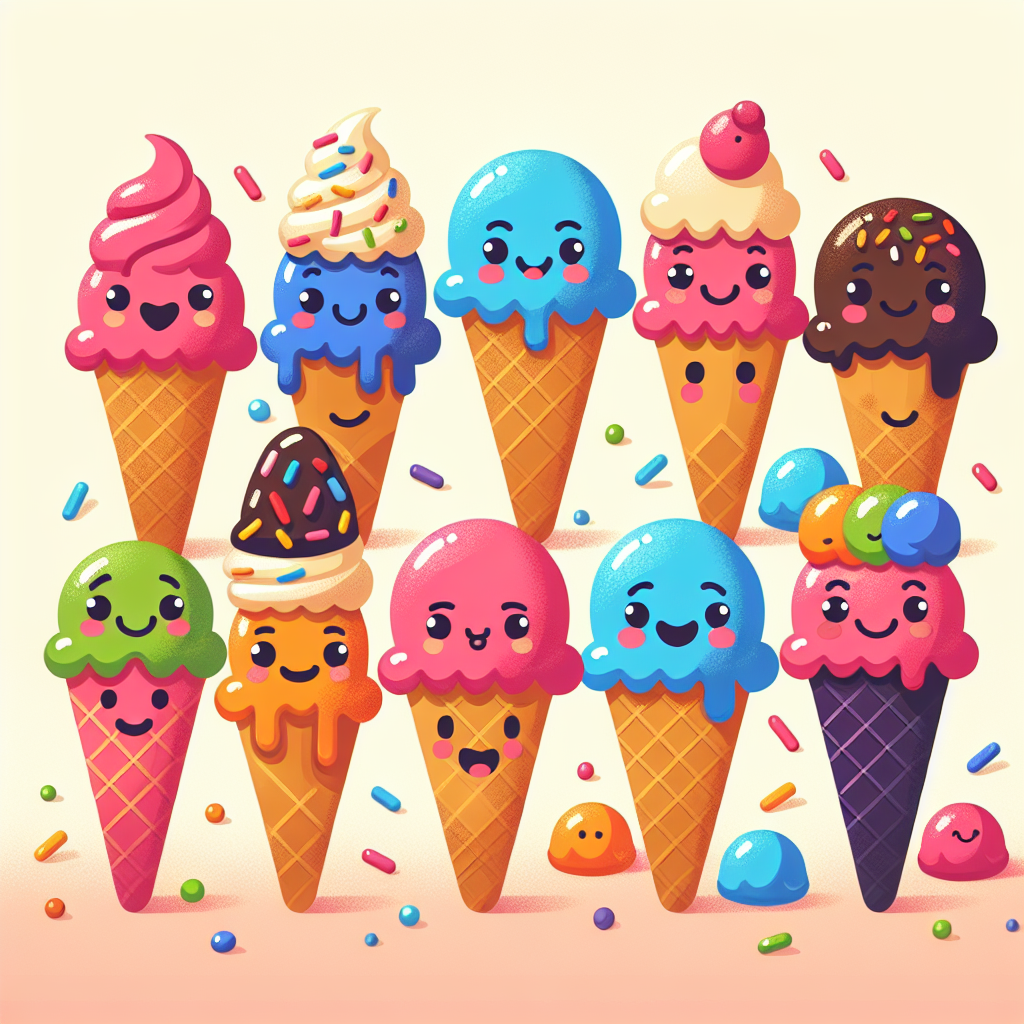 Ice Cream Sweet Treats Paint By Number