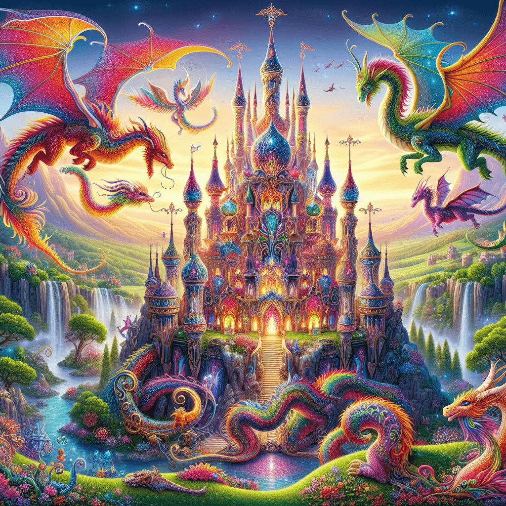 Captivating Fantasy Landscape Paint By Numbers Kits