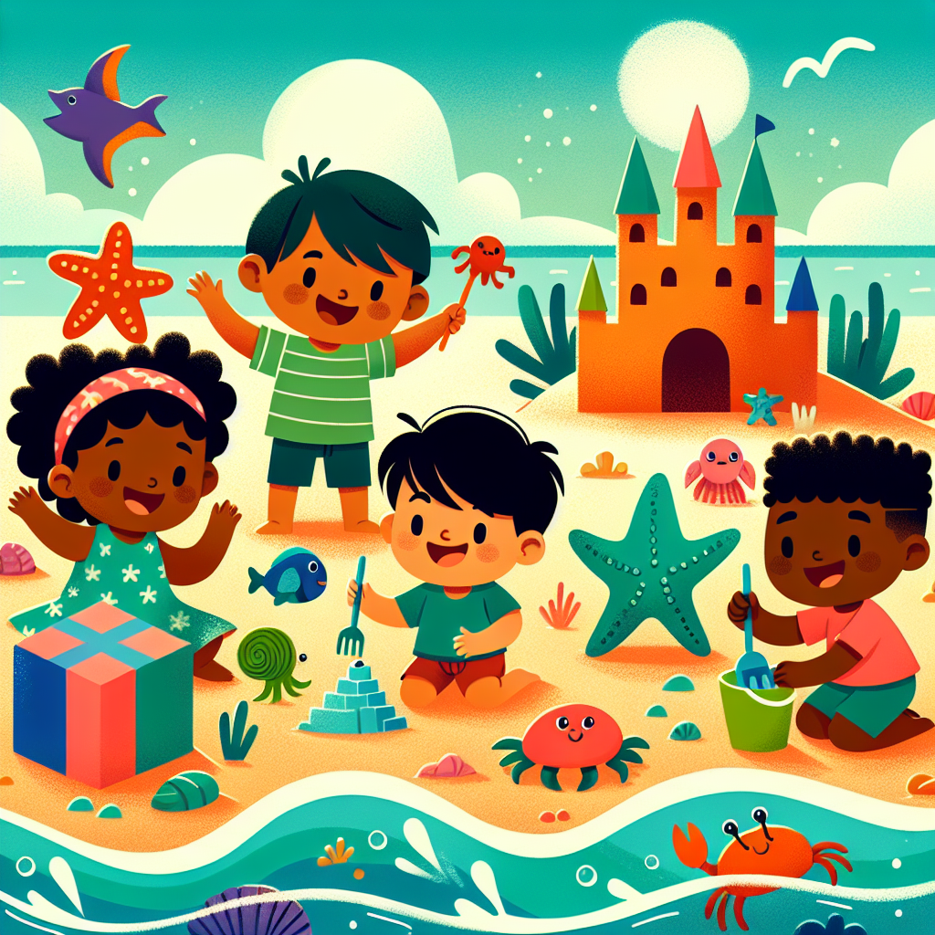 Sandy Shore Shenanigans Number Painting