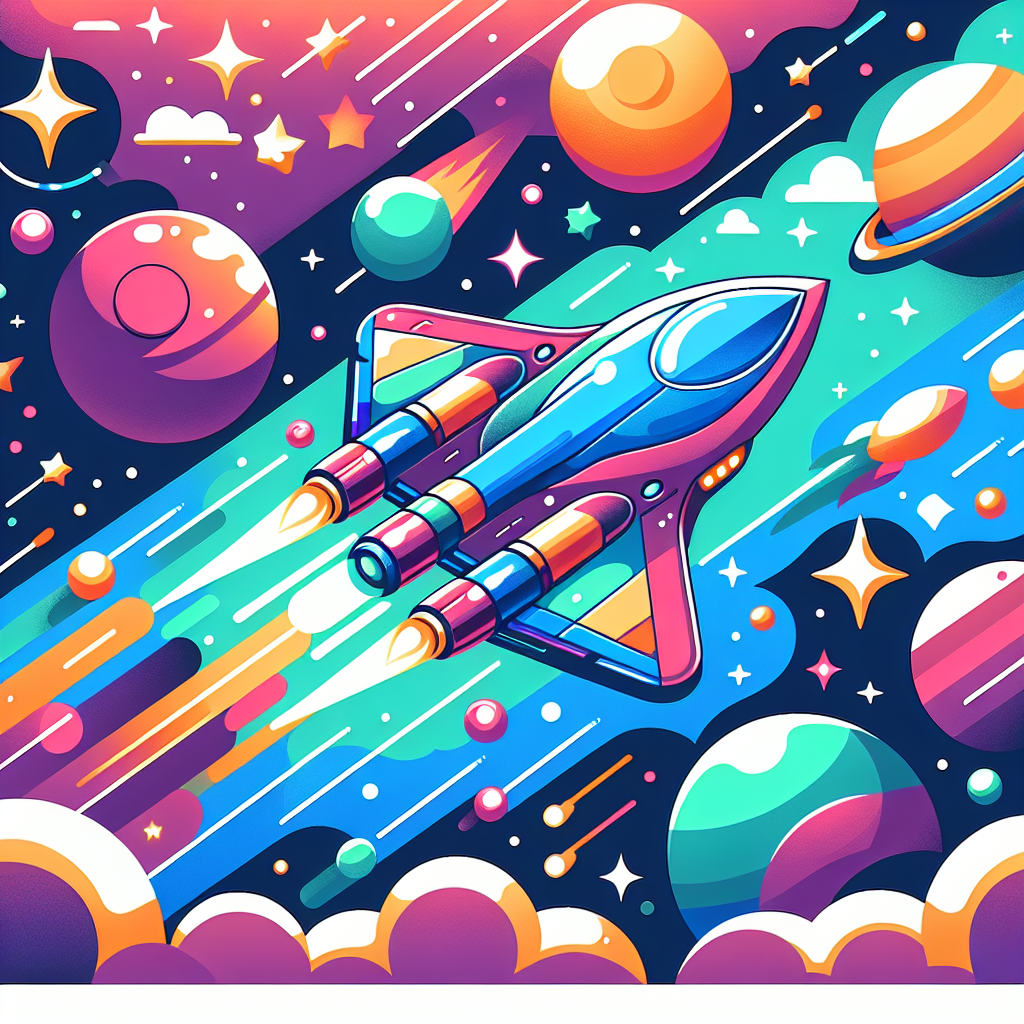 Fantastic Spaceship Paint By Numbers