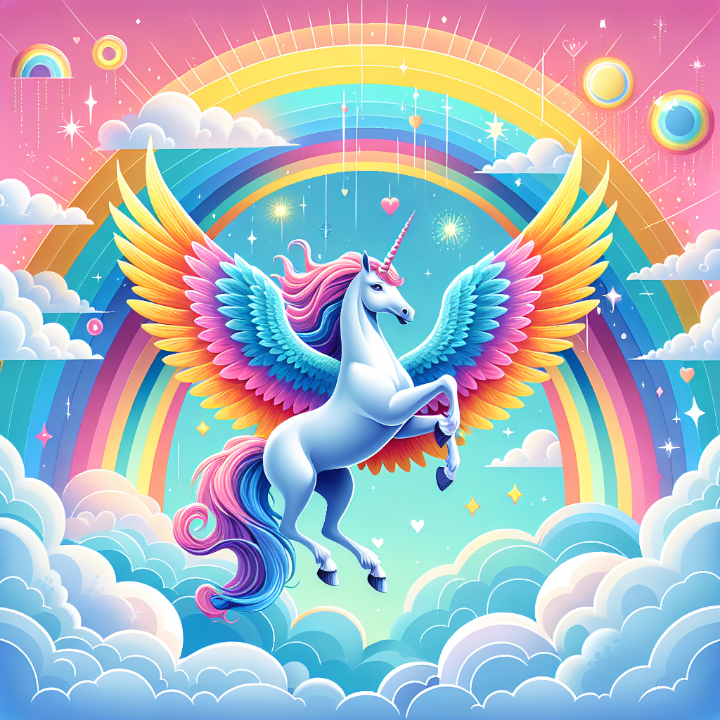 Flying Fantasy Pegasus Paint By Numbers