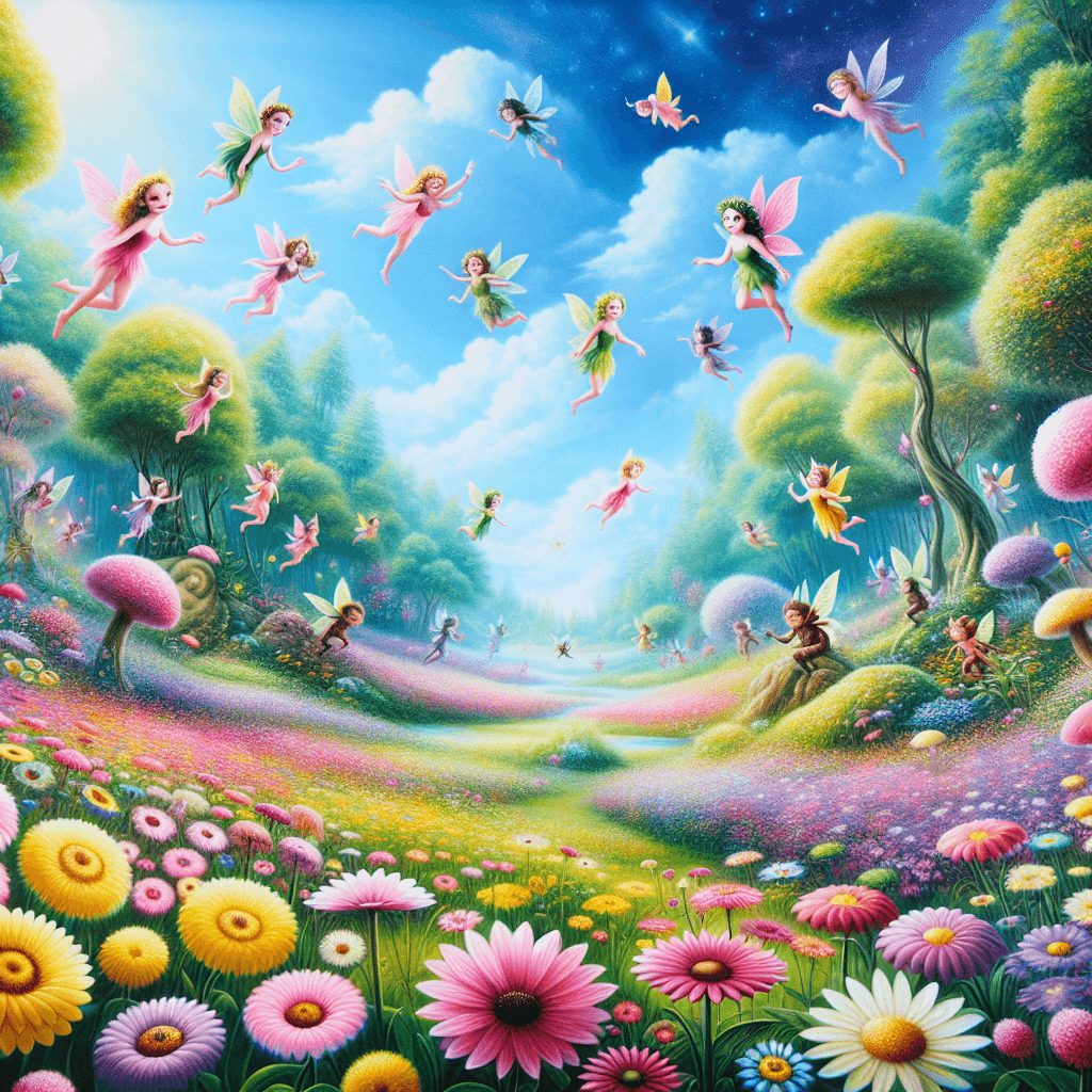 Enchanting Fairy Meadow Numbered Painting Kits