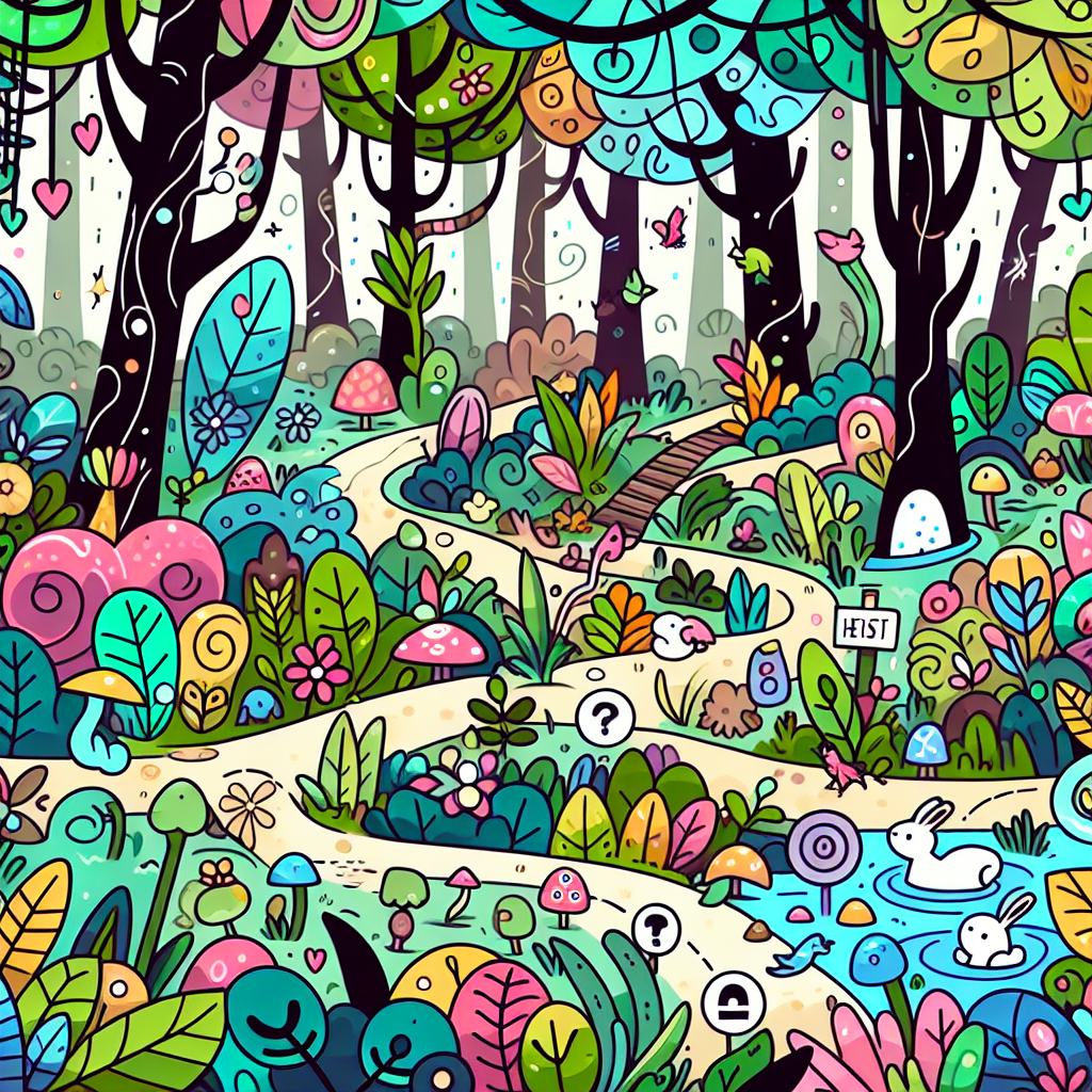 Mystery Forest Adventure Paint By Color