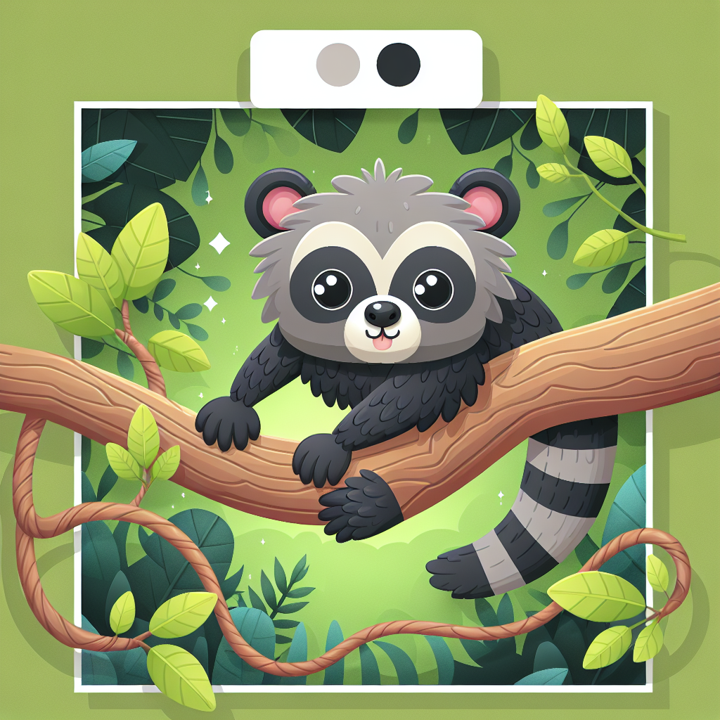 Bubbly Binturong Paint By Numbers Art