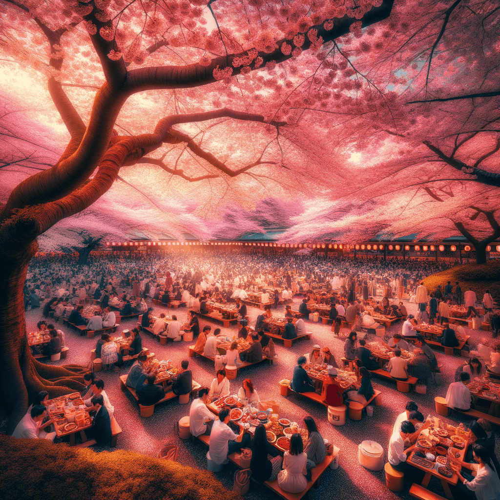 Tokyo Cherry Blossom Festival - Japan Paint By Numbers Kits