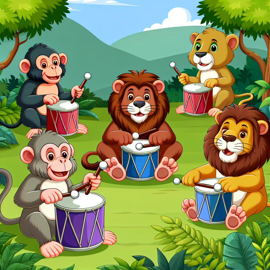Jungle Drums Painting Number Kit