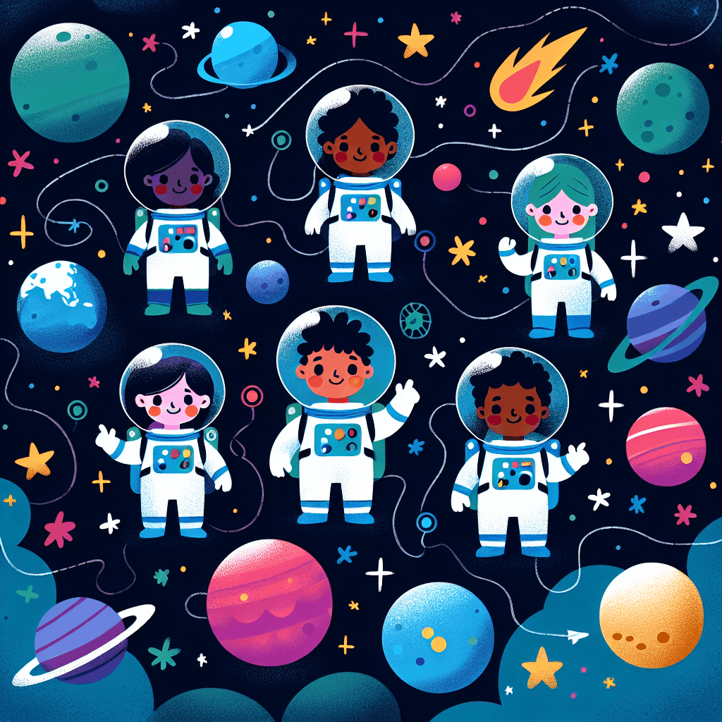 Miniature Space Explorers Painting By Numbers Kit