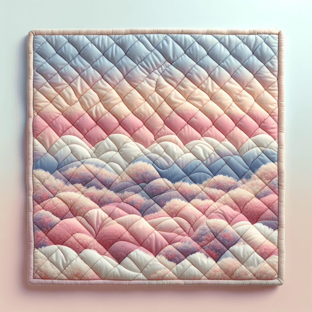 Pastel Sunrise Quilted Throw Numbered Painting Kits
