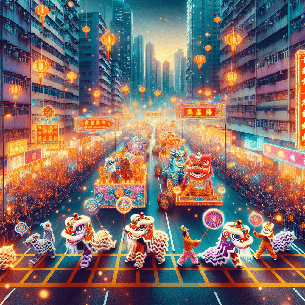 Lunar New Year Parade - Hong Kong, China Paint By Numbers Art