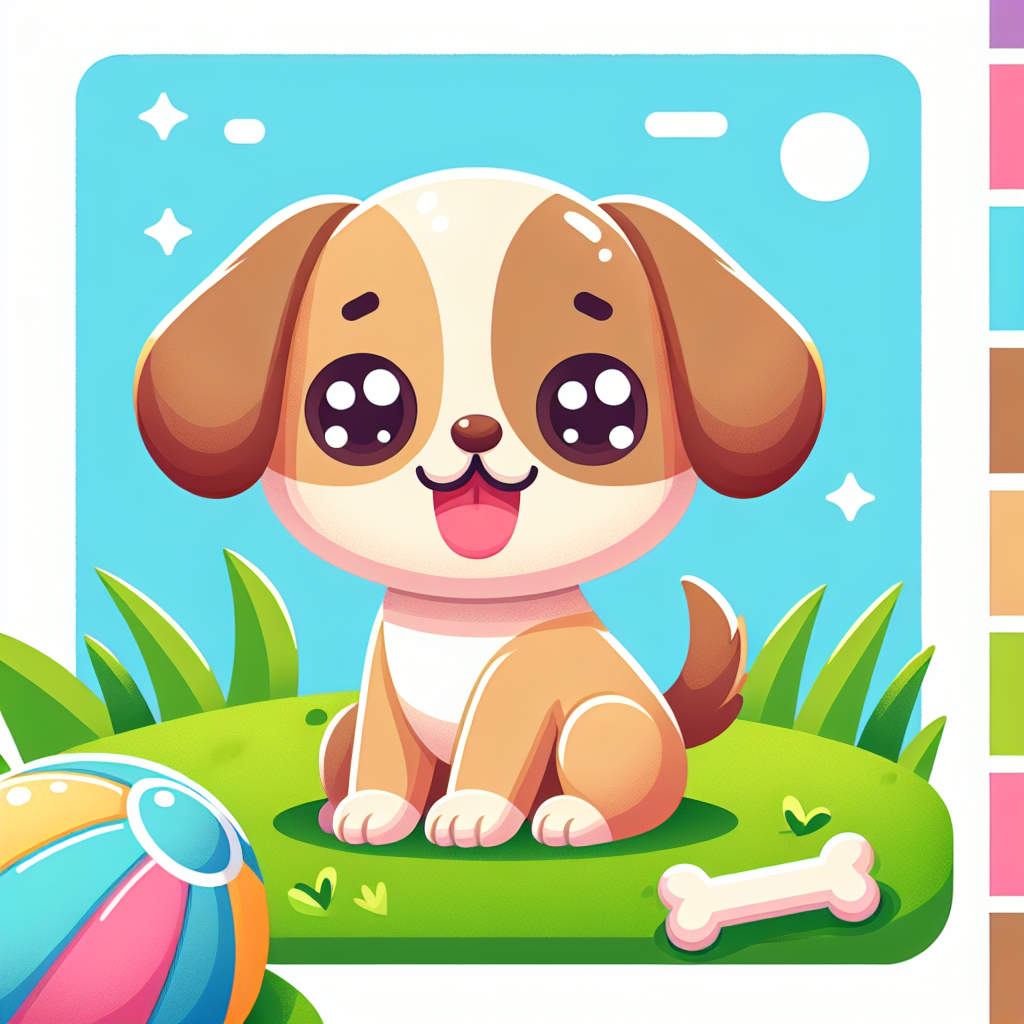 Playful Puppy Pal Painting Number Kit