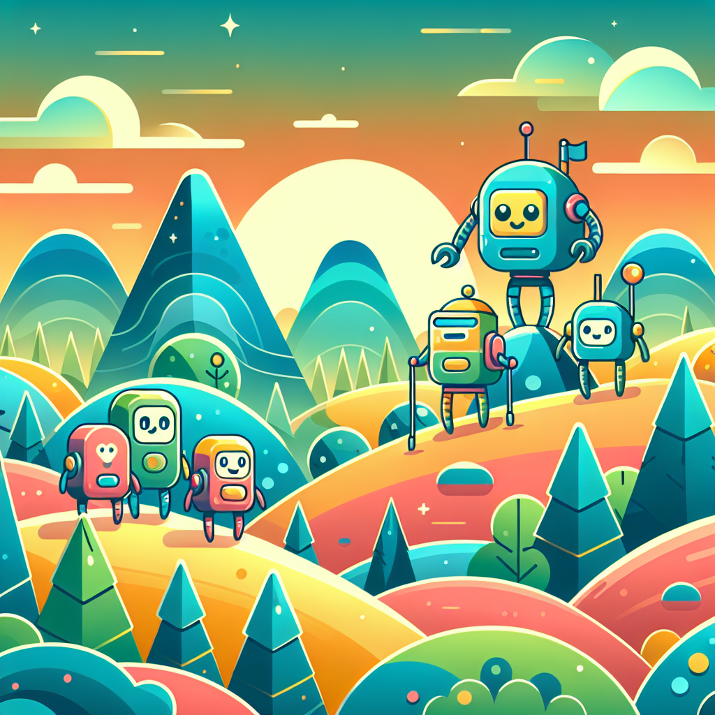 Curious Robot Explorers Painting Number Kit