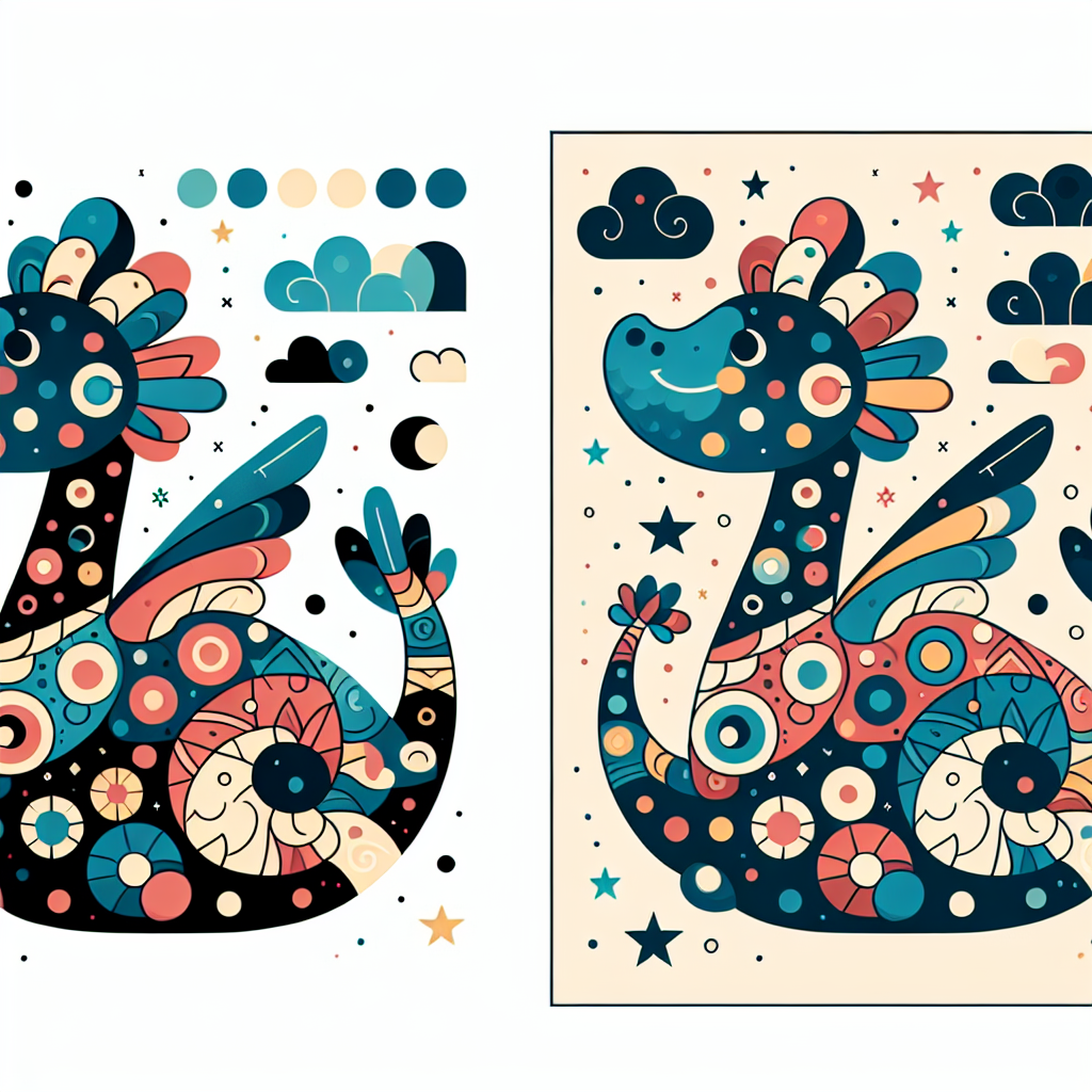 Daring Doodle Dragon Painting By Numbers Kit