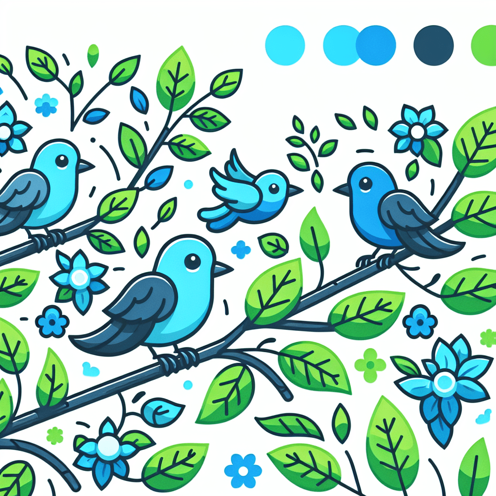 Blissful Bluebirds Paint By Number