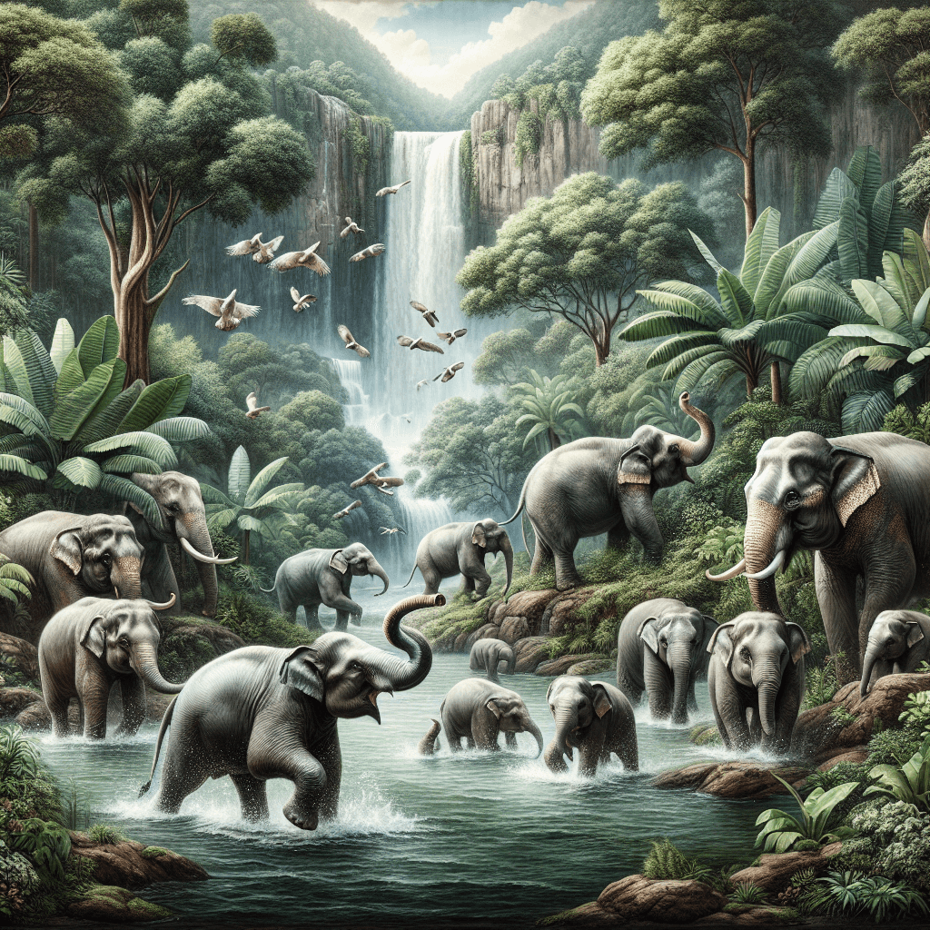 Elephant's Jungle Journey Paint By Number