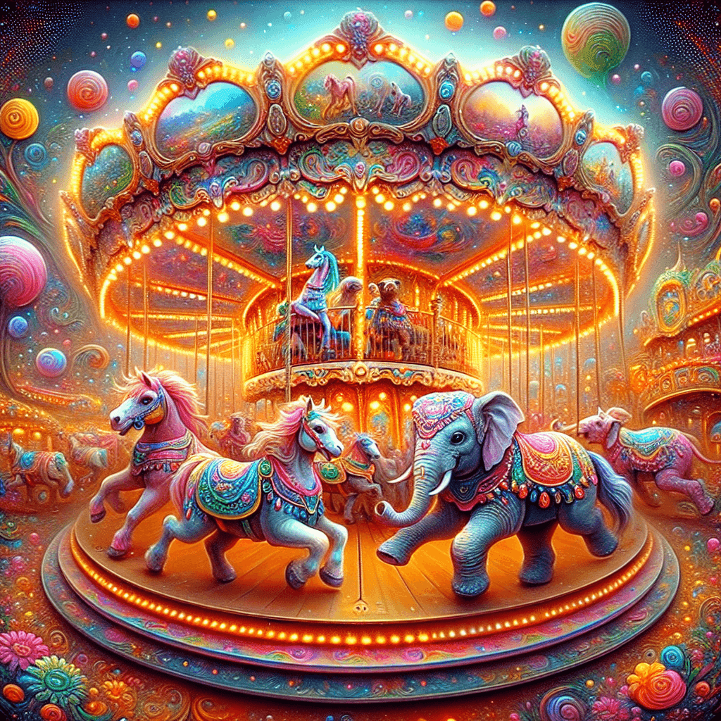 Magical Carousel Adventure DIY Paint By Numbers