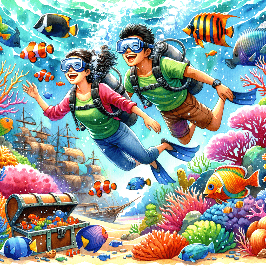 Cheerful Ocean Explorers Paint By Numbers Art