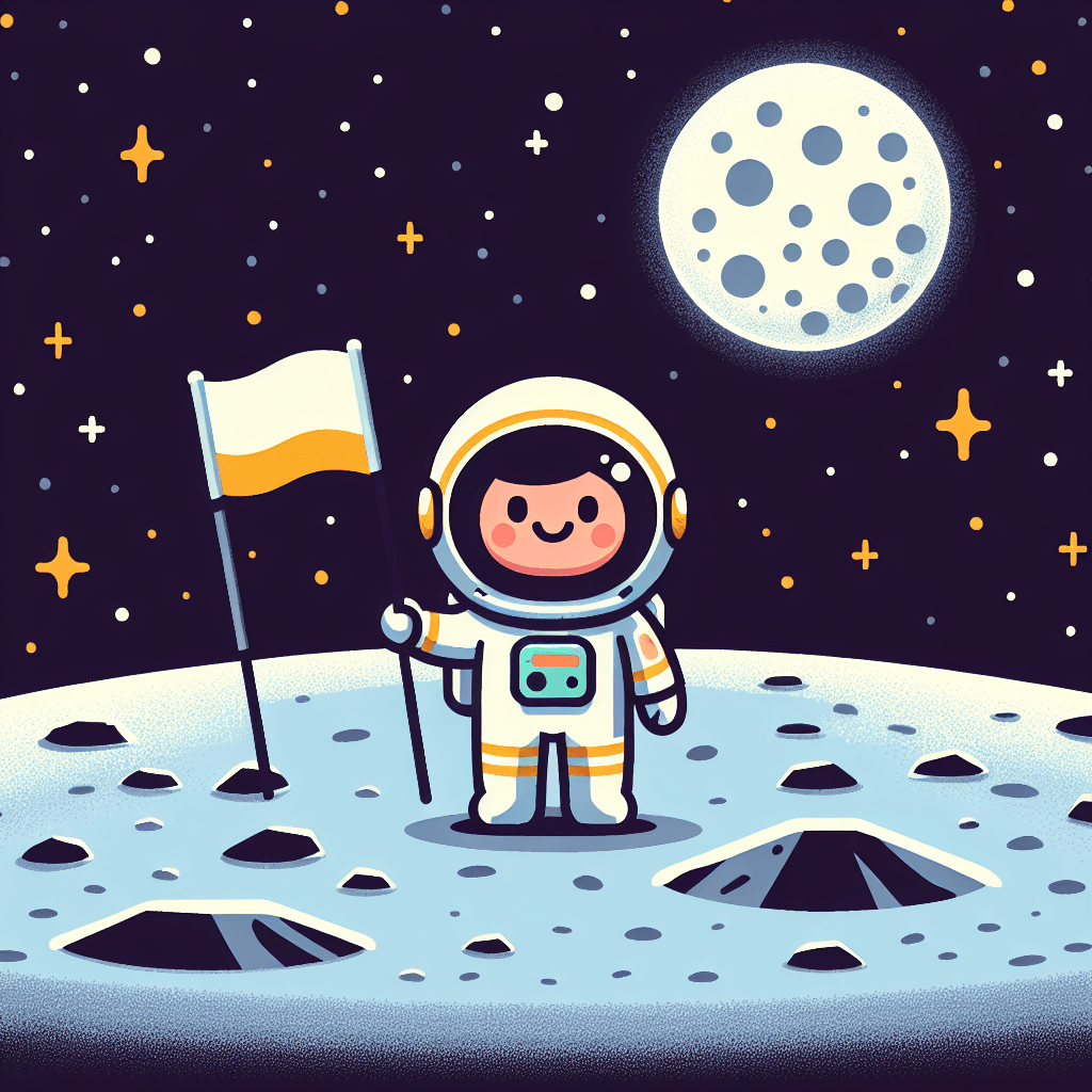 Lunar Landing Lark Painting Number Kit