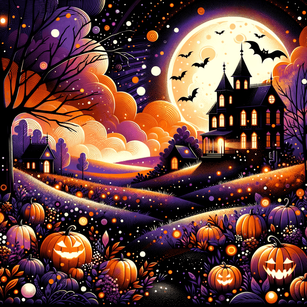 Halloween Night Whimsy Painting By Numbers Kit