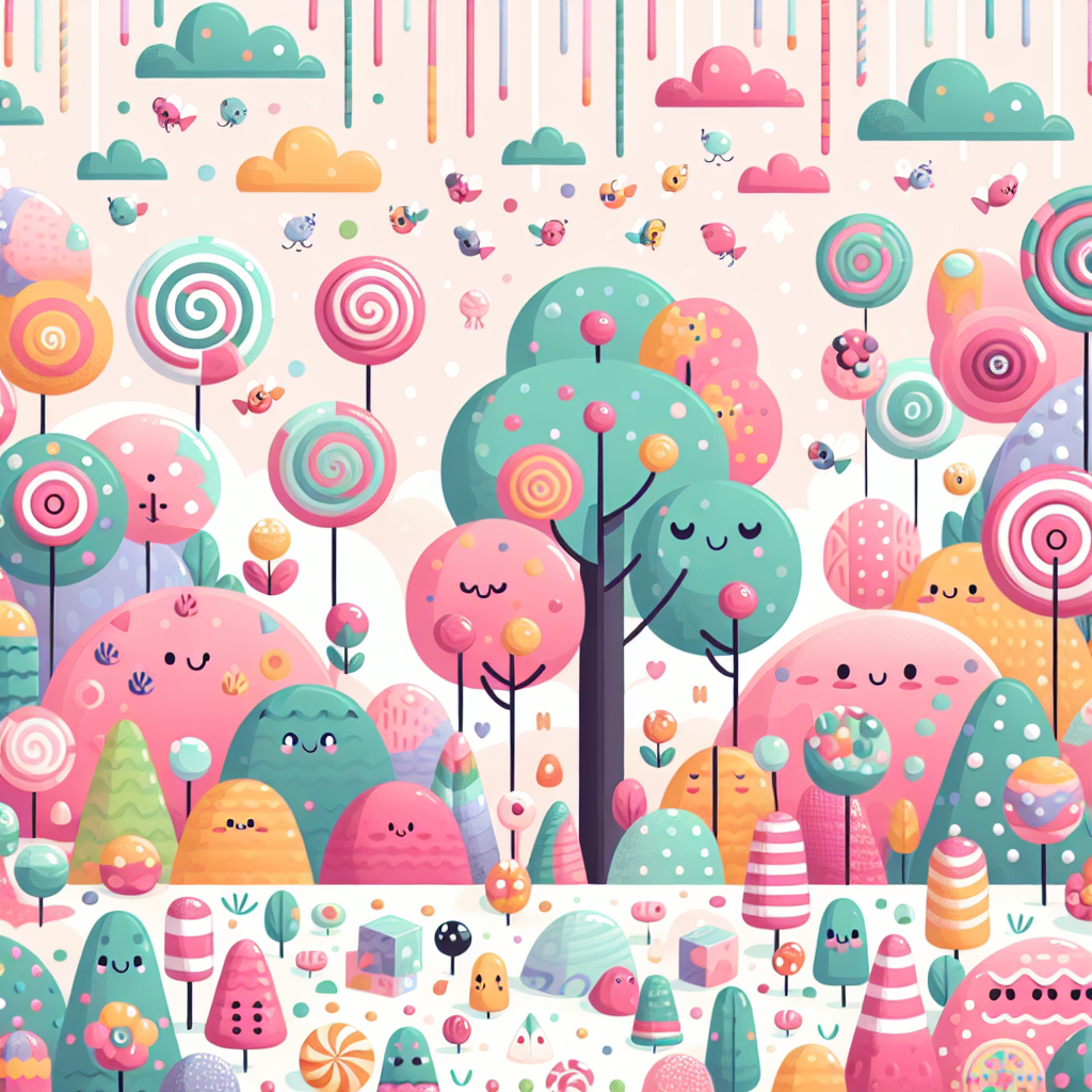 Fantastic Candy Land Paint By Numbers