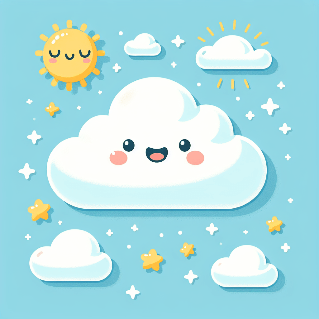 Whimsical Cloud Paint By Color