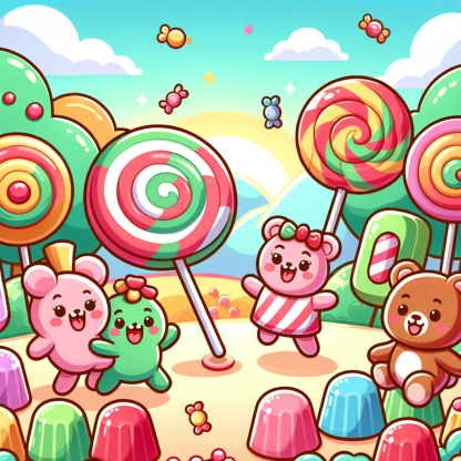 Fun In Candyland DIY Paint By Numbers