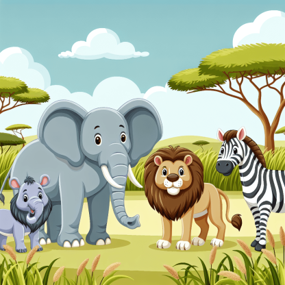 Happy Habitats Paint By Color