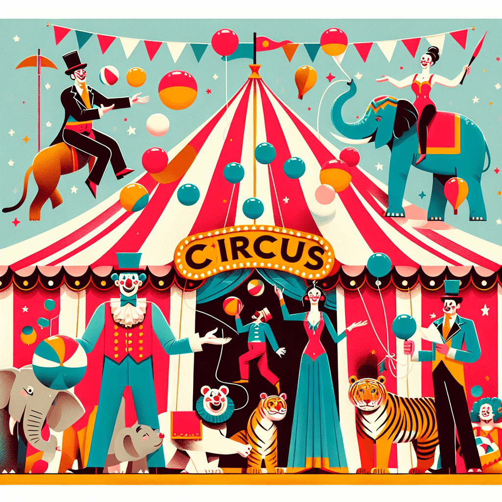 Exciting Circus Adventure Paint By Color