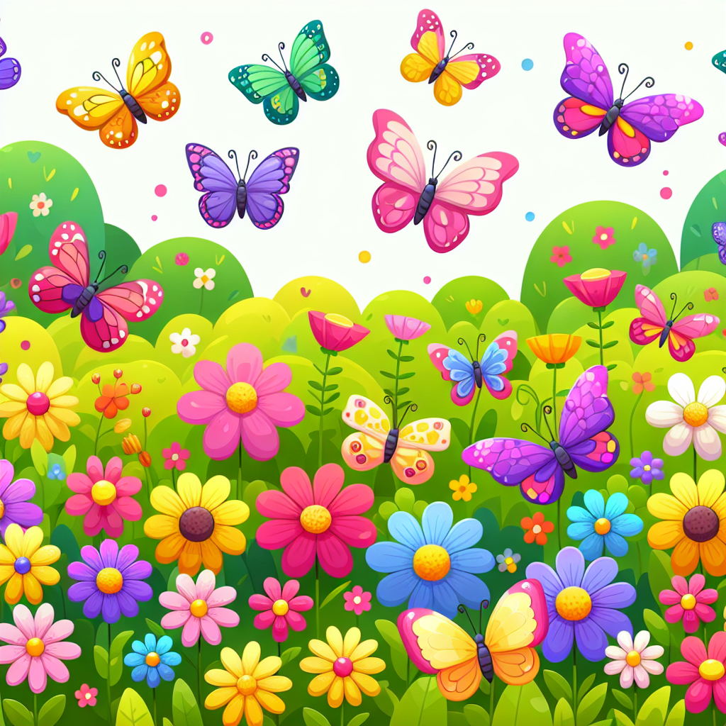 Sunshine Butterfly Garden Painting Number Kit