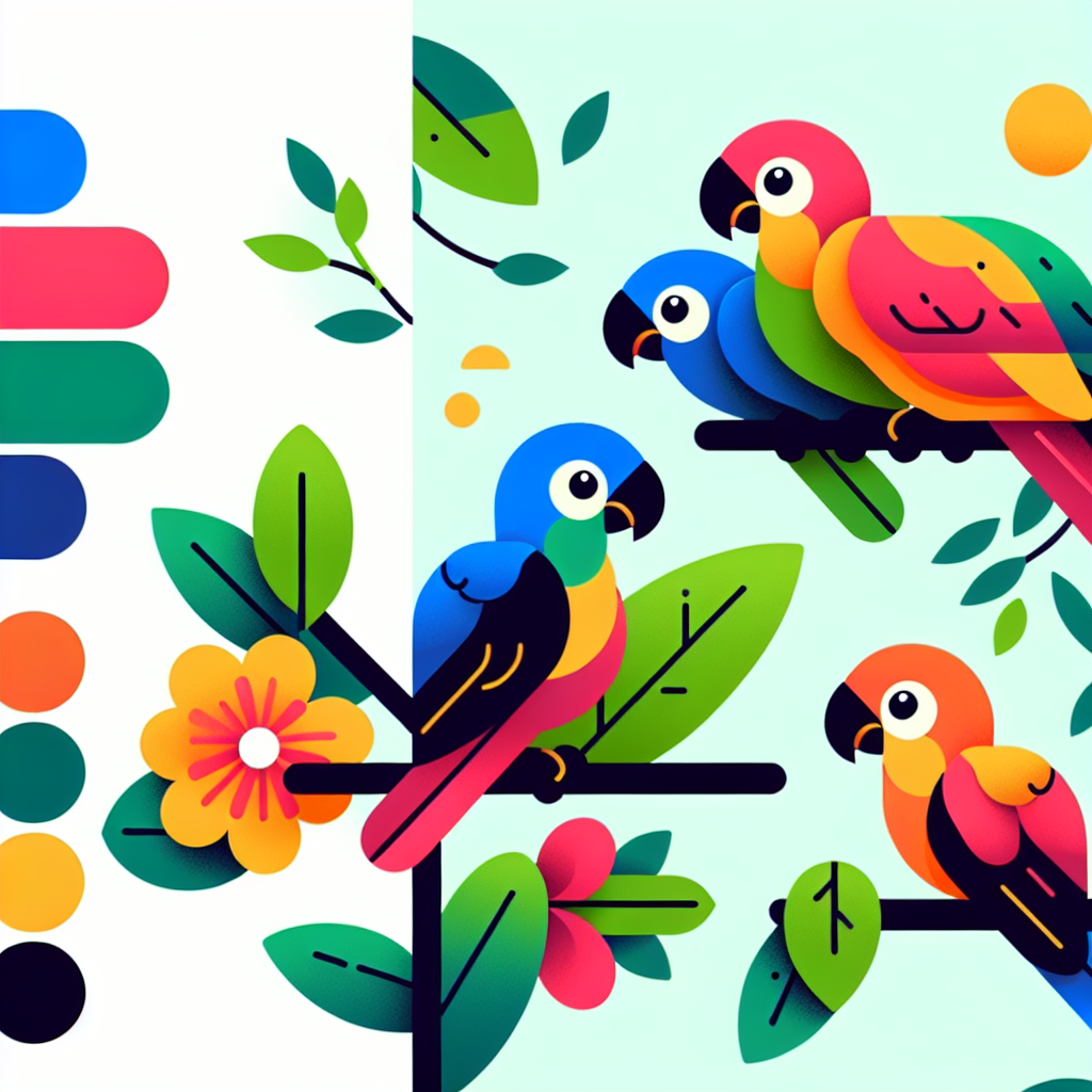 Petite Parrots Paint By Number