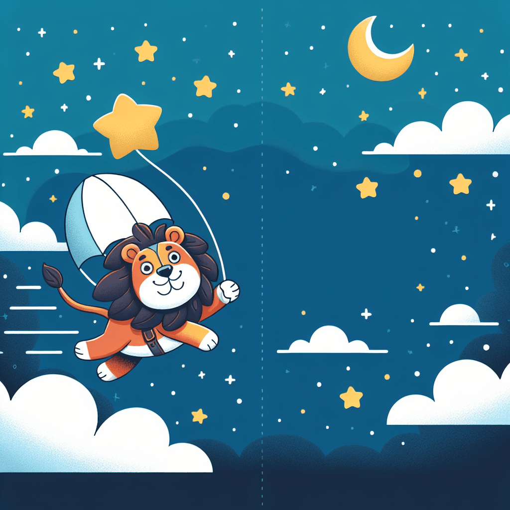 Lunar Lion's Night Sky Adventure Painting By Numbers Kit
