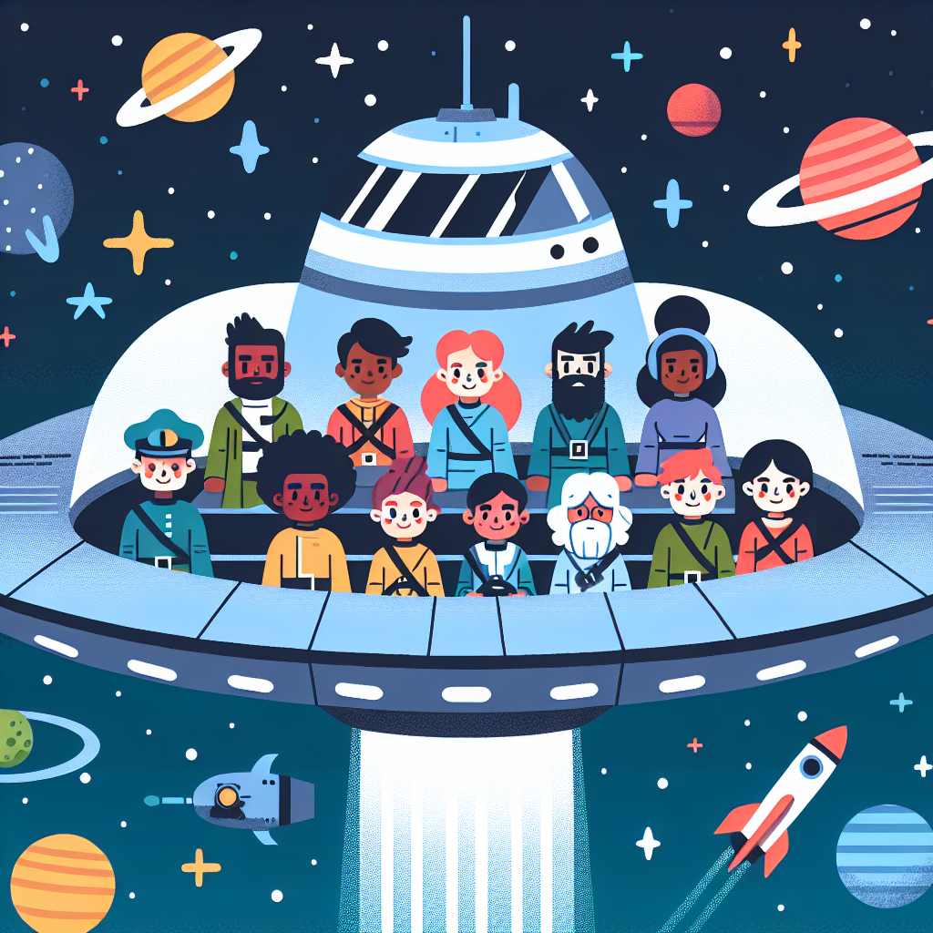 Space Pirate Voyage Paint By Numbers Art