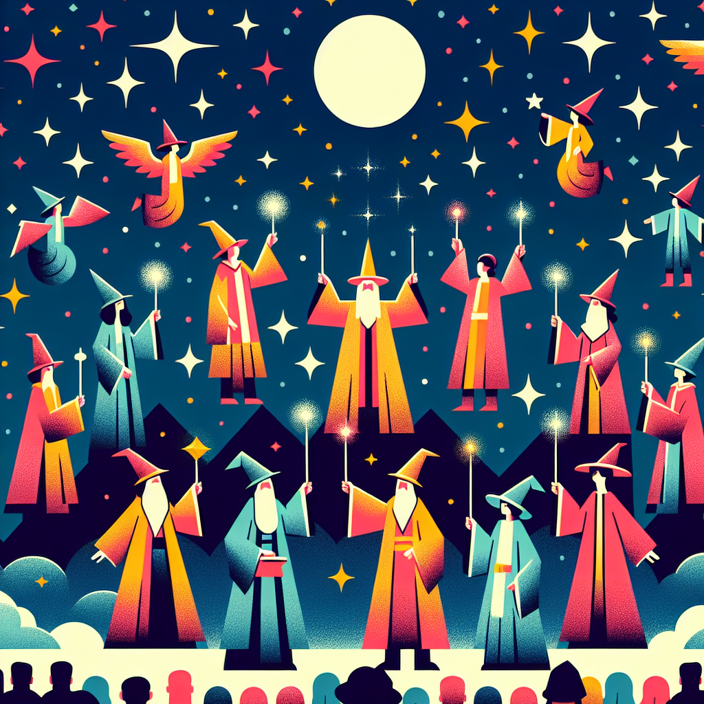 Wizard's Midnight Spell Paint By Numbers