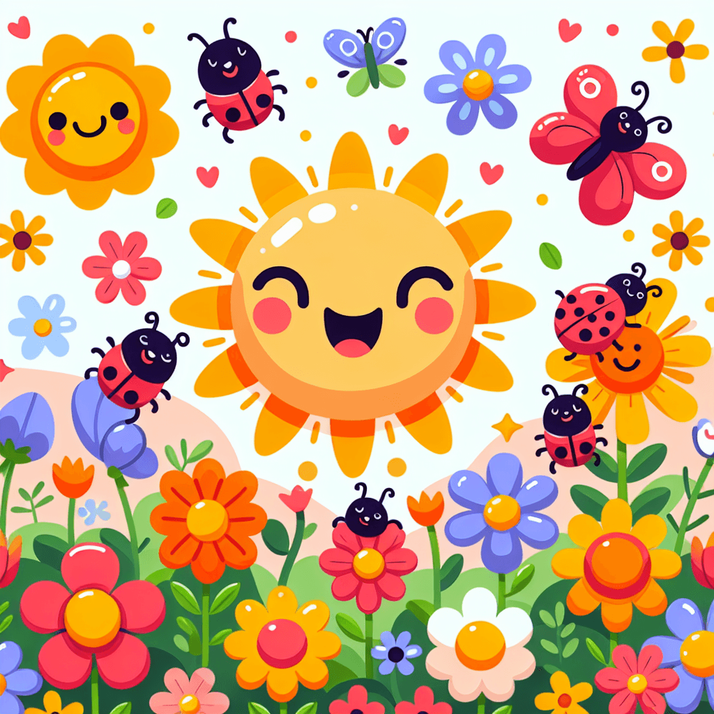 Giggle-Filled Garden Paint By Number