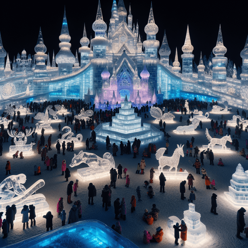 The Harbin Ice And Snow Festival - Harbin, China DIY Paint By Numbers