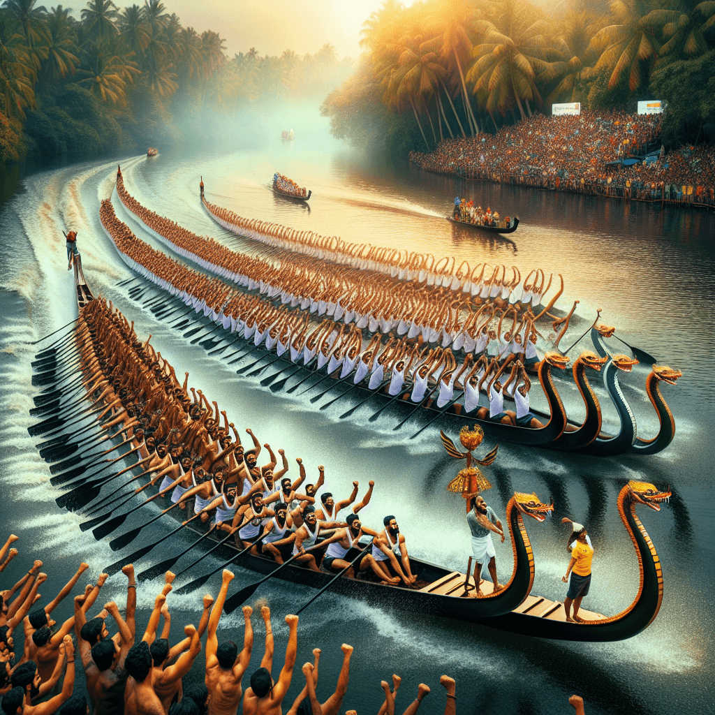 Alleppey Nehru Trophy Boat Race - India DIY Paint By Numbers