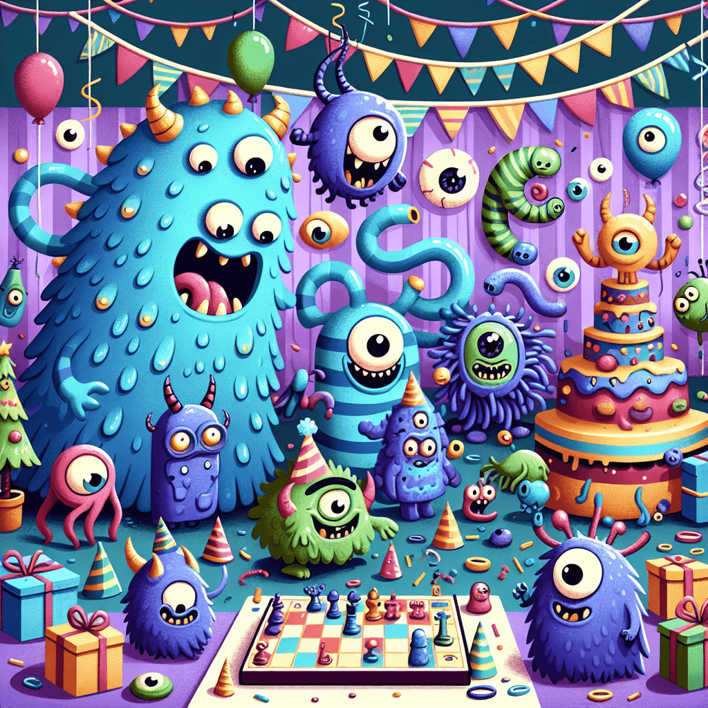 Funky Monsters Paint By Numbers Art