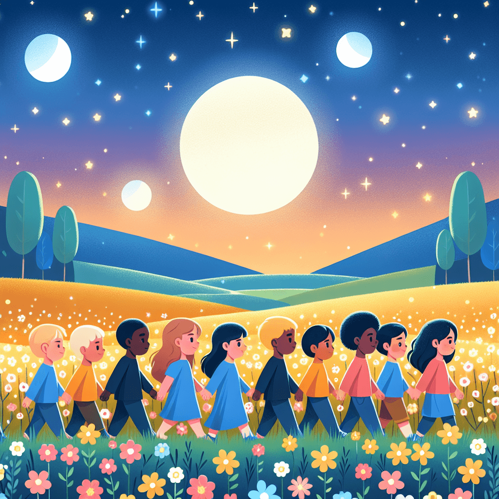 Moonlit Meadow Walk Paint By Number