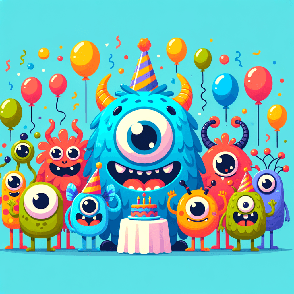 Happy Monster Friends Paint By Color