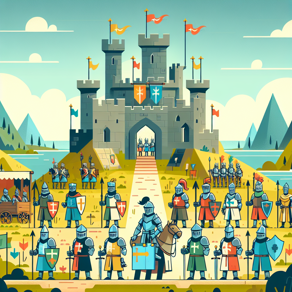 Courageous Castle Siege Paint By Color