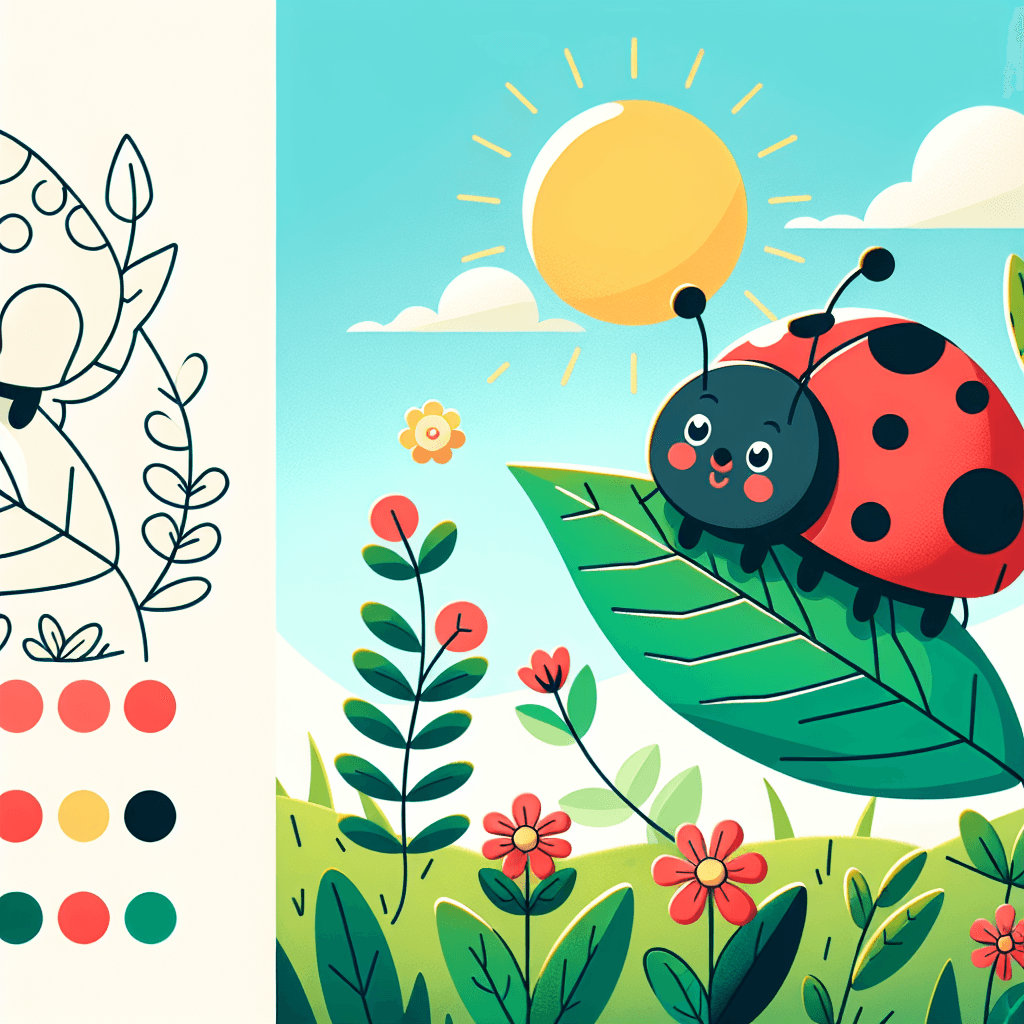 Vibrant Ladybug Paint By Numbers