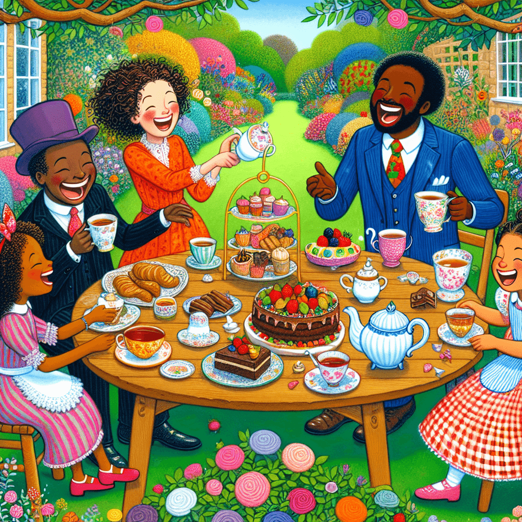 Fanciful Garden Tea Party Painting By Numbers Kit