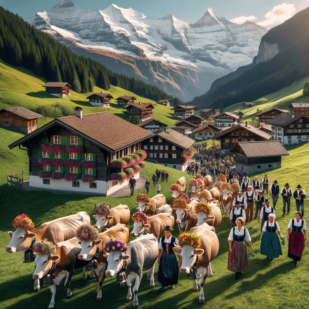 Alpabzug - Switzerland Paint By Number