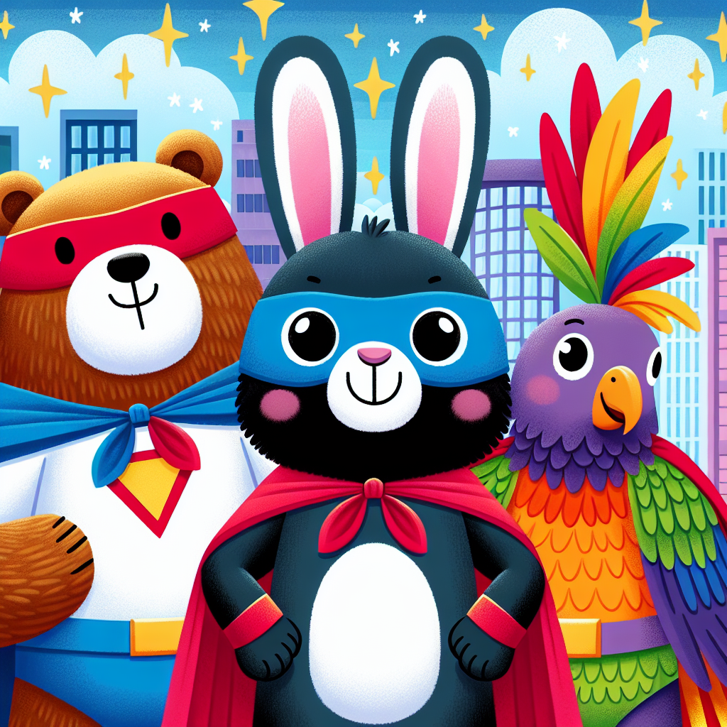 Silly Superhero Animals Numbered Painting Kits
