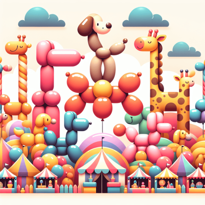 Charming Balloon Animals DIY Paint By Numbers