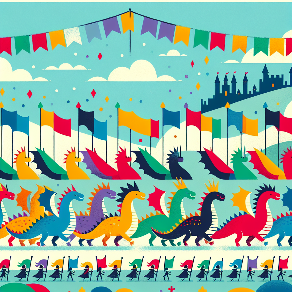 Royal Dragon Parade Paint By Numbers Kits