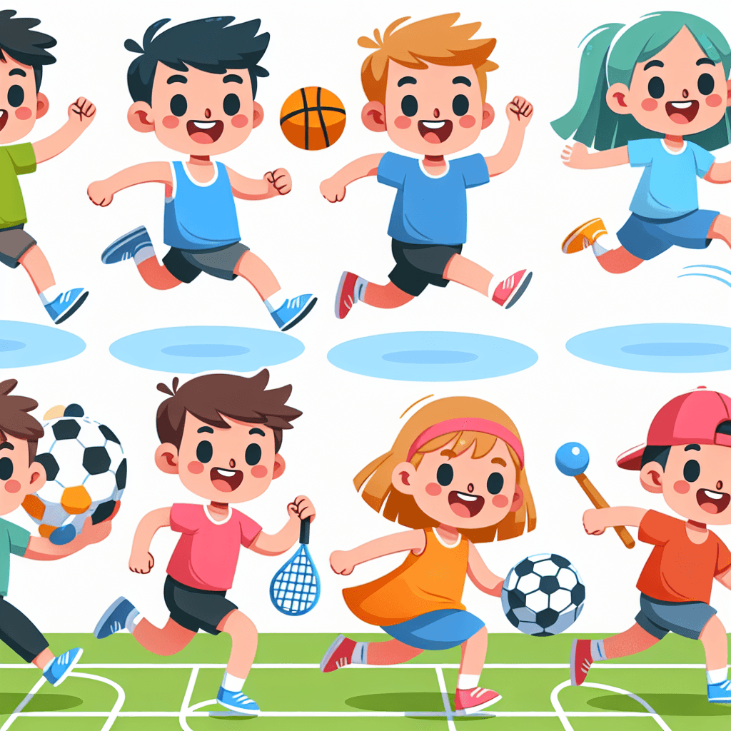 Cheerful Sports Day DIY Paint By Numbers